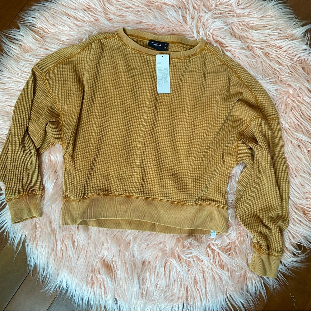 NWT Out From Under Urban Outfitters Waffle Knit Long Sleeve Top